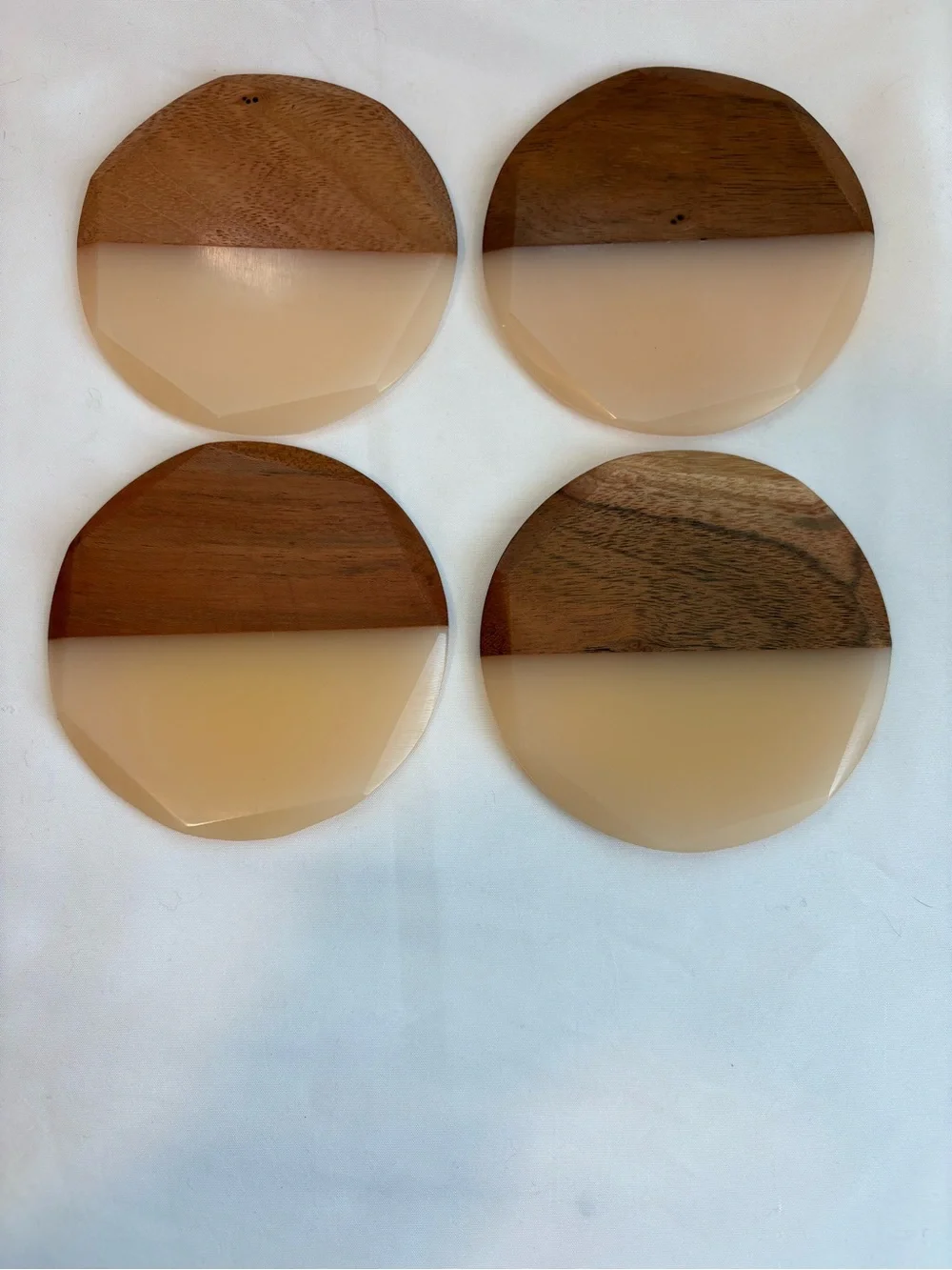 (4) Wood coasters